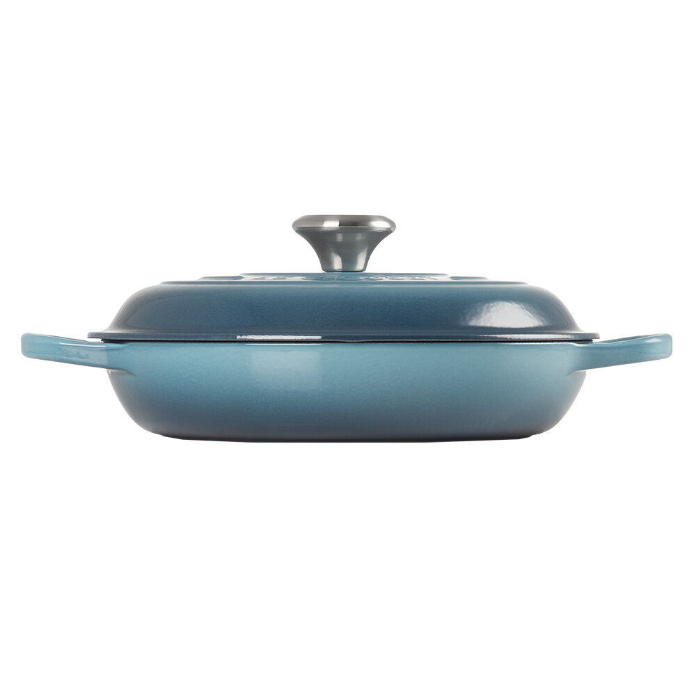 典藏琺瑯淺底鐵鍋26cm(水手藍)鋼頭536 | Le Creuset 台灣