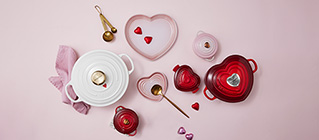 Le Creuset hearts-collection