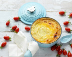 shepherds pie, Round Casserole, Blue